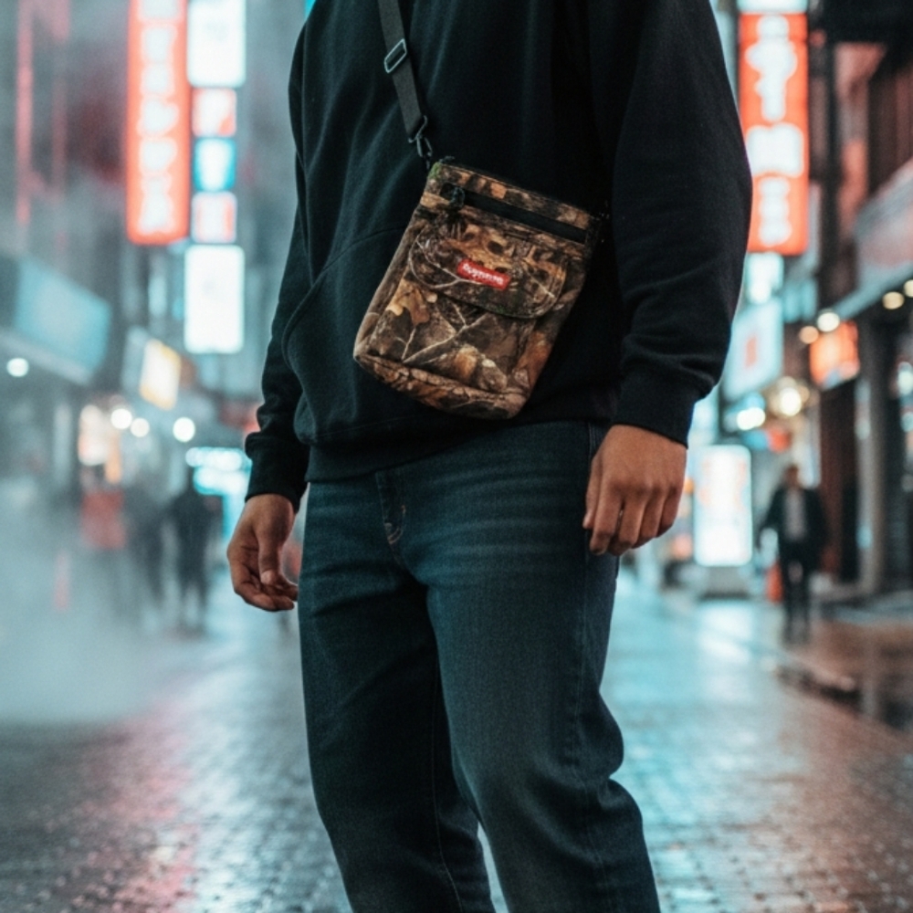 Sweet Supreme Cordura Realtree Crossbody Pouchette